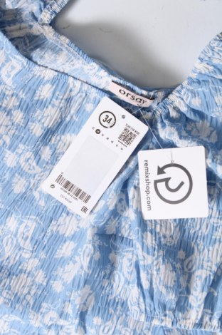 Γυναικεία μπλούζα Orsay, Μέγεθος XS, Χρώμα Μπλέ, Τιμή 6,39 €