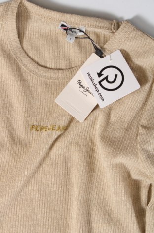 Γυναικεία μπλούζα Pepe Jeans, Μέγεθος S, Χρώμα Χρυσαφί, Τιμή 21,47 €