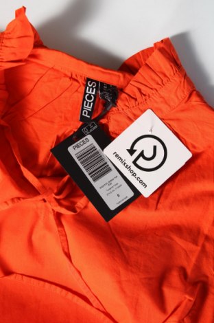 Дамска блуза Pieces, Размер S, Цвят Оранжев, Цена 40,00 лв.