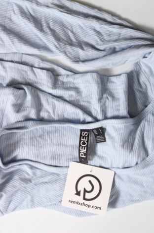 Γυναικεία μπλούζα Pieces, Μέγεθος L, Χρώμα Μπλέ, Τιμή 2,41 €