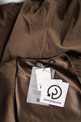 Дамска блуза Zara, Размер M, Цвят Зелен, Цена 29,16 лв.