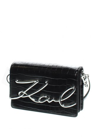 Дамска чанта Karl Lagerfeld, Цвят Черен, Цена 395,40 лв.