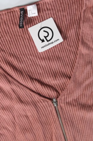 Damen Strickjacke H&M Divided, Größe L, Farbe Aschrosa, Preis 3,03 €