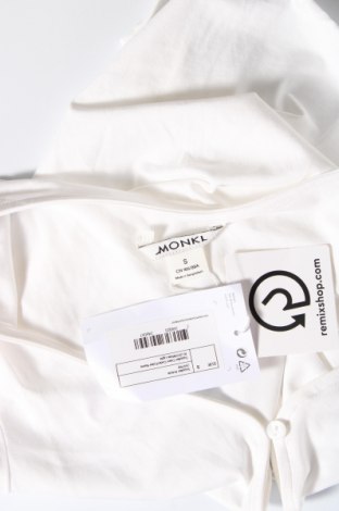Damen Strickjacke Monki, Größe S, Farbe Weiß, Preis 4,80 €