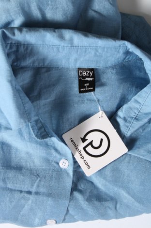 Γυναικείο πουκάμισο DAZY, Μέγεθος L, Χρώμα Μπλέ, Τιμή 6,18 €