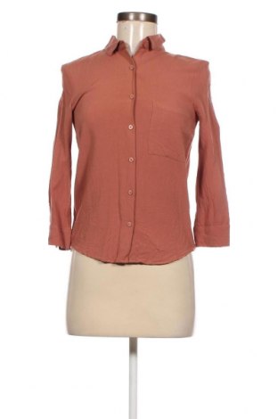Γυναικείο πουκάμισο Pull&Bear, Μέγεθος XS, Χρώμα  Μπέζ, Τιμή 1,61 €