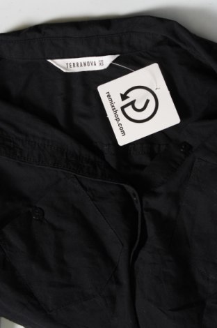 Γυναικείο πουκάμισο Terranova, Μέγεθος XS, Χρώμα Μαύρο, Τιμή 1,86 €