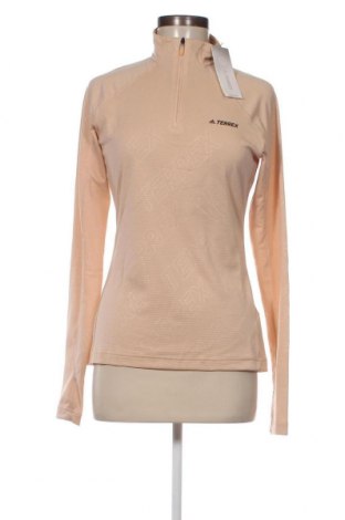 Damen Sport Shirt Adidas, Größe XS, Farbe Beige, Preis 31,55 €