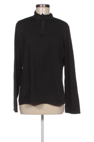 Дамска спортна блуза Decathlon, Размер XL, Цвят Черен, Цена 9,20 лв.