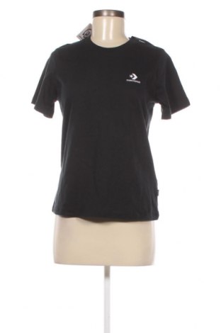 Γυναικείο t-shirt Converse, Μέγεθος M, Χρώμα Μαύρο, Τιμή 23,92 €
