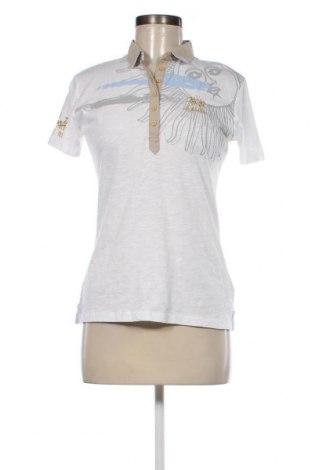 Γυναικείο t-shirt La Martina, Μέγεθος L, Χρώμα Λευκό, Τιμή 31,55 €