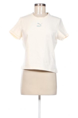 Γυναικείο t-shirt PUMA, Μέγεθος L, Χρώμα Εκρού, Τιμή 23,92 €