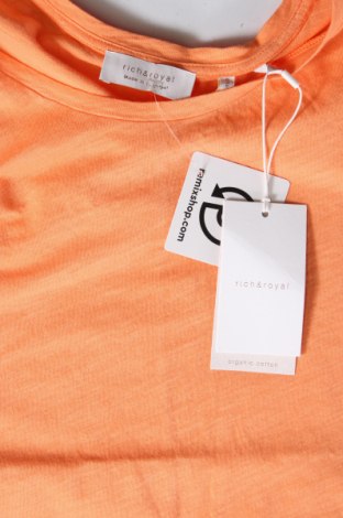 Γυναικείο t-shirt Rich & Royal, Μέγεθος S, Χρώμα Πορτοκαλί, Τιμή 29,90 €