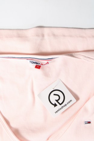 Damski T-shirt Tommy Jeans, Rozmiar XL, Kolor Różowy, Cena 181,25 zł