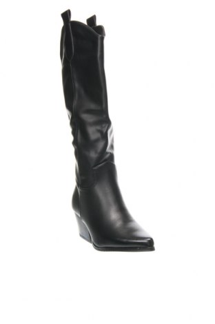 Дамски ботуши Ideal Shoes, Размер 36, Цвят Черен, Цена 91,08 лв.
