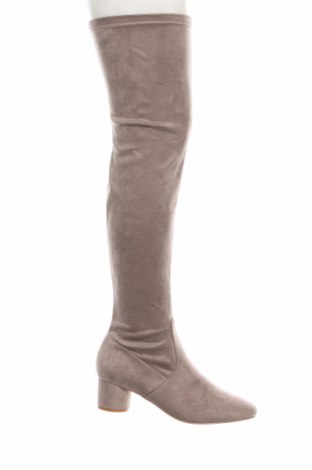 Γυναικείες μπότες Justfab, Μέγεθος 39, Χρώμα Γκρί, Τιμή 12,20 €