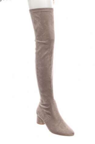 Γυναικείες μπότες Justfab, Μέγεθος 39, Χρώμα Γκρί, Τιμή 18,66 €