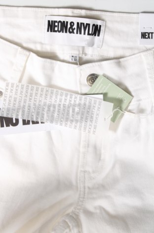 Damskie jeansy Neon & Nylon by Only, Rozmiar L, Kolor Biały, Cena 231,89 zł