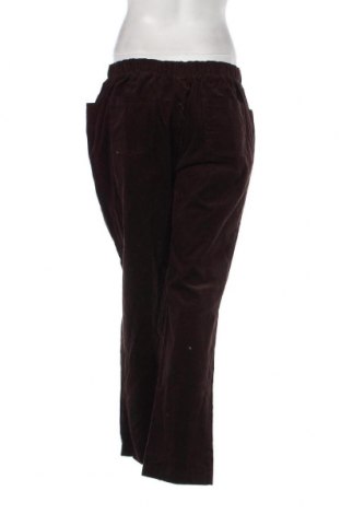 Pantaloni de velvet de femei, Mărime L, Culoare Maro, Preț 22,89 Lei