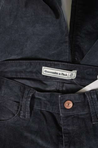 Pantaloni de velvet de femei Abercrombie & Fitch, Mărime S, Culoare Albastru, Preț 22,57 Lei