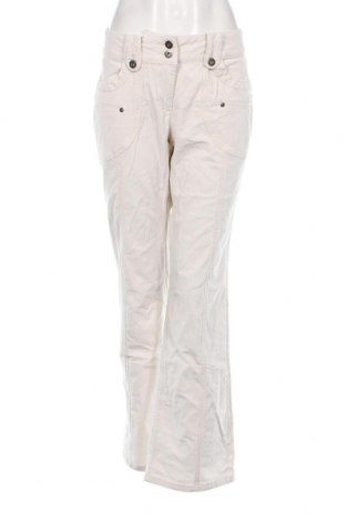 Pantaloni de velvet de femei Best Connections, Mărime M, Culoare Ecru, Preț 27,66 Lei