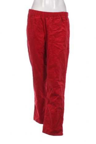 Γυναικείο κοτλέ παντελόνι Denim&Co., Μέγεθος L, Χρώμα Κόκκινο, Τιμή 4,31 €