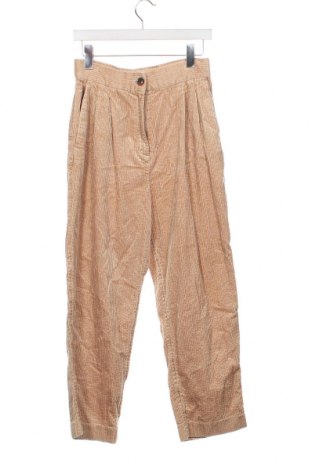 Γυναικείο κοτλέ παντελόνι H&M, Μέγεθος XS, Χρώμα  Μπέζ, Τιμή 4,13 €