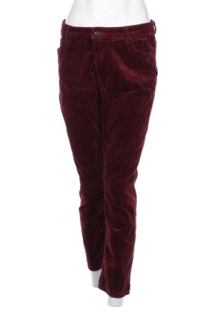 Pantaloni de velvet de femei H&M, Mărime XL, Culoare Roșu, Preț 24,80 Lei