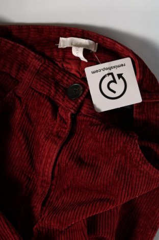 Dámské manšestráky  H&M, Velikost S, Barva Červená, Cena  176,00 Kč