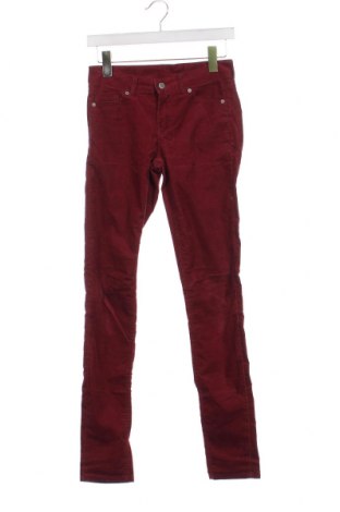 Дамски джинси H&M Divided, Размер XS, Цвят Червен, Цена 8,41 лв.
