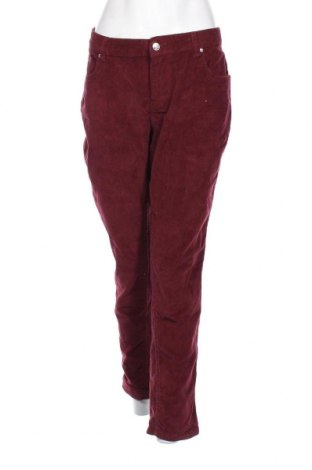 Pantaloni de velvet de femei Infinite, Mărime L, Culoare Roșu, Preț 33,55 Lei