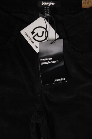 Γυναικείο κοτλέ παντελόνι Jennyfer, Μέγεθος XXS, Χρώμα Μαύρο, Τιμή 7,82 €