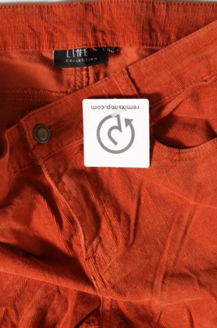 Γυναικείο κοτλέ παντελόνι Line, Μέγεθος L, Χρώμα Πορτοκαλί, Τιμή 4,13 €