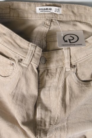 Γυναικείο κοτλέ παντελόνι Pull&Bear, Μέγεθος M, Χρώμα Εκρού, Τιμή 4,49 €