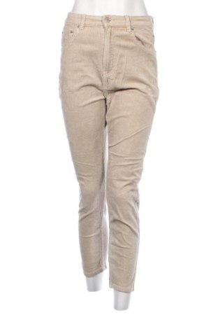 Γυναικείο κοτλέ παντελόνι Pull&Bear, Μέγεθος M, Χρώμα Εκρού, Τιμή 4,49 €