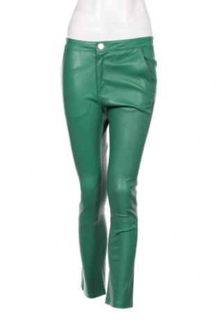 Дамски кожен панталон 2ND Day, Размер S, Цвят Зелен, Цена 210,80 лв.