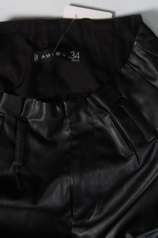 Dámske kožené nohavice  Amisu, Veľkosť XS, Farba Čierna, Cena  4,93 €