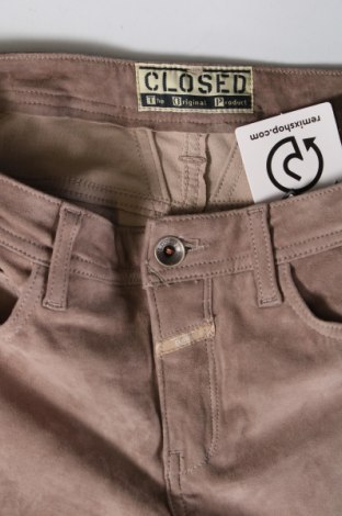 Γυναικείο παντελόνι δερμάτινο Closed, Μέγεθος M, Χρώμα  Μπέζ, Τιμή 87,17 €