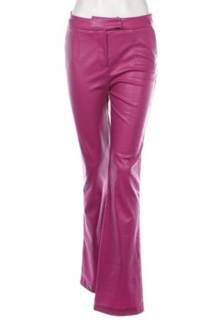 Дамски кожен панталон Lab, Размер S, Цвят Розов, Цена 37,41 лв.