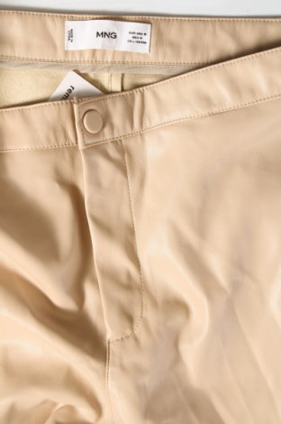 Pantaloni de piele pentru damă Mango, Mărime M, Culoare Bej, Preț 65,79 Lei