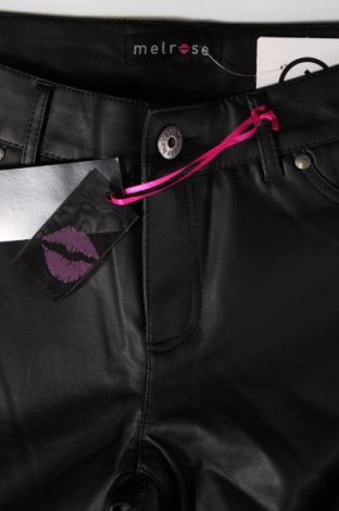 Γυναικείο παντελόνι δερμάτινο Melrose, Μέγεθος M, Χρώμα Μαύρο, Τιμή 10,91 €