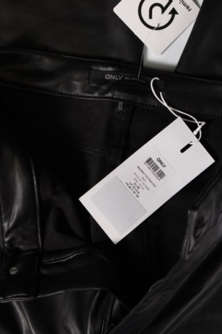 Дамски кожен панталон ONLY, Размер M, Цвят Черен, Цена 19,44 лв.