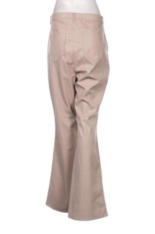 Pantaloni de piele pentru damă River Island, Mărime XL, Culoare Bej, Preț 51,51 Lei
