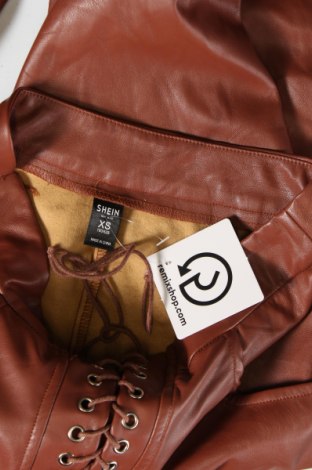 Damen Lederhose SHEIN, Größe XS, Farbe Braun, Preis € 3,83