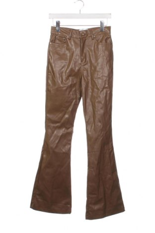 Pantaloni de piele pentru damă Sixth June, Mărime S, Culoare Maro, Preț 65,82 Lei