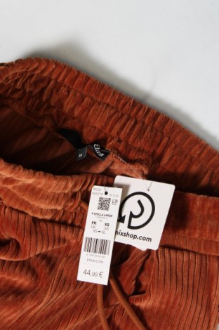 Γυναικείο παντελόνι Etam, Μέγεθος XS, Χρώμα Καφέ, Τιμή 7,62 €