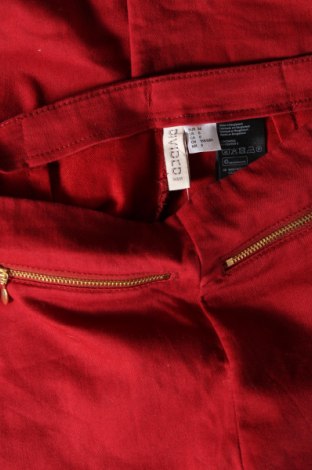 Дамски панталон H&M Divided, Размер S, Цвят Червен, Цена 5,22 лв.