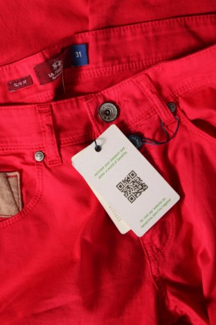 Pantaloni de femei La Martina, Mărime L, Culoare Roșu, Preț 182,20 Lei