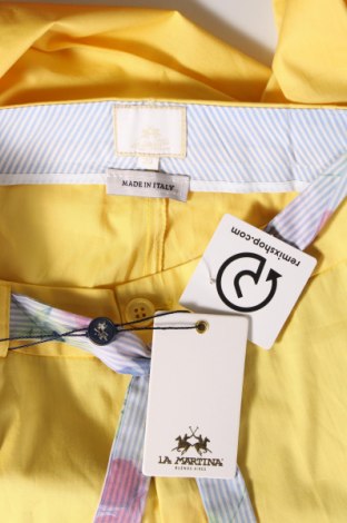 Дамски панталон La Martina, Размер M, Цвят Жълт, Цена 28,65 лв.