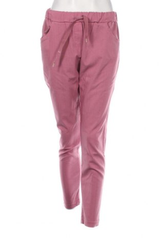 Damskie spodnie Made In Italy, Rozmiar L, Kolor Różowy, Cena 55,66 zł